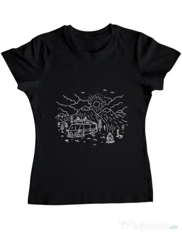 Tricou ADLER dama Wander Negru