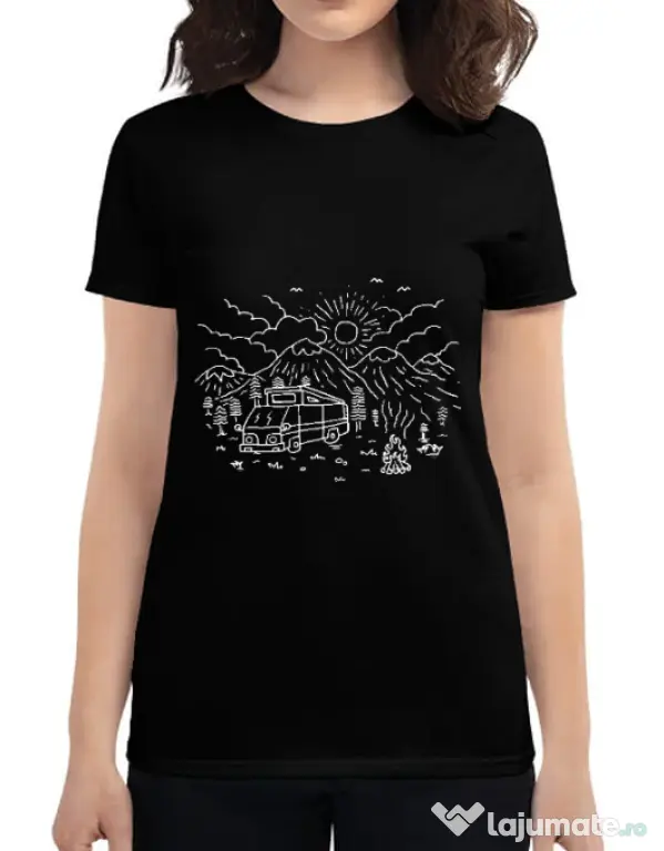 Tricou ADLER dama Wander Negru