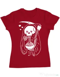 Tricou ADLER dama Ramen Reaper Rosu
