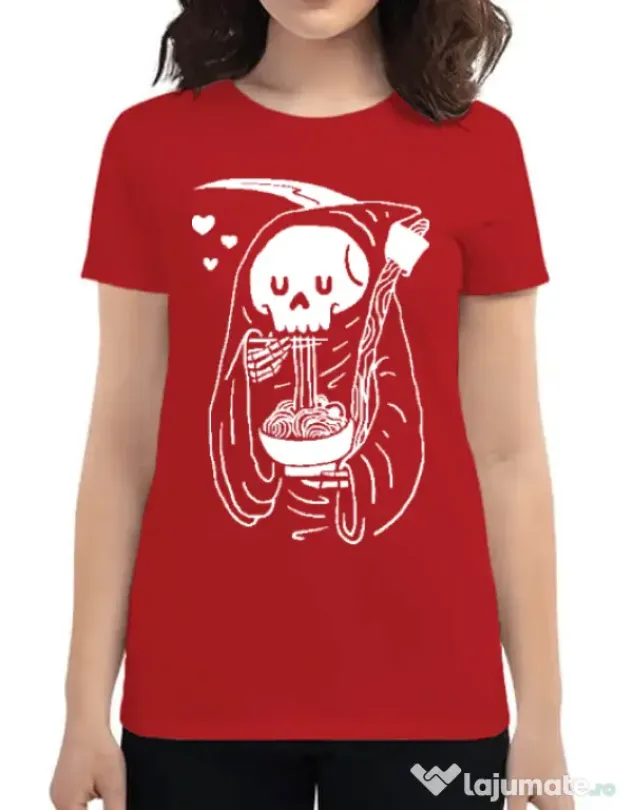 Tricou ADLER dama Ramen Reaper Rosu