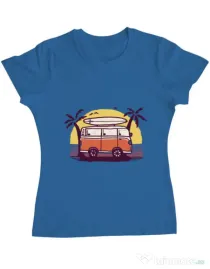 Tricou ADLER dama Sunset Van Albastru azuriu