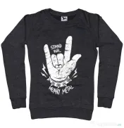 Bluza ADLER dama Stand for heavy metal Negru melanj 
