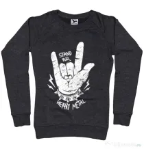 Bluza ADLER dama Stand for heavy metal Negru melanj
