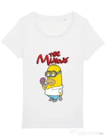 Tricou STANLEY STELLA dama The Minions Alb