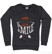 Bluza ADLER dama Keep smile everyday Negru melanj