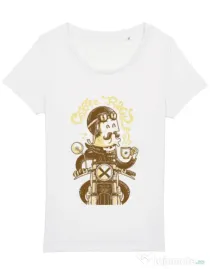 Tricou STANLEY STELLA dama Coffee Racer Alb