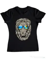 Tricou ADLER dama King of Summer Negru