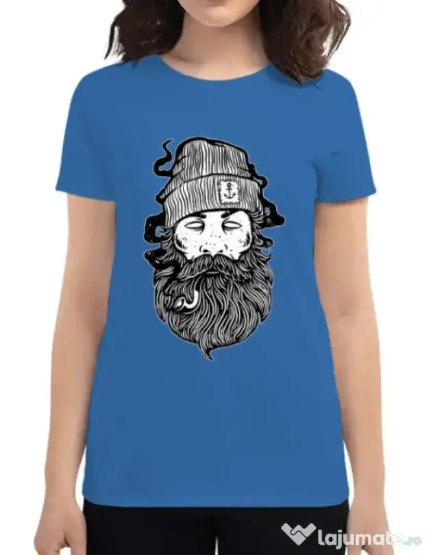 Tricou ADLER dama Sailor Man Albastru azuriu
