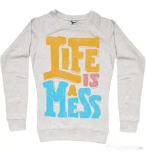 Bluza ADLER dama Life Is A Mess Migdala melanj
