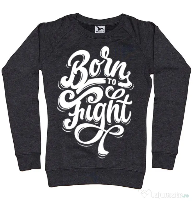 Bluza ADLER dama Born To Fight Negru melanj