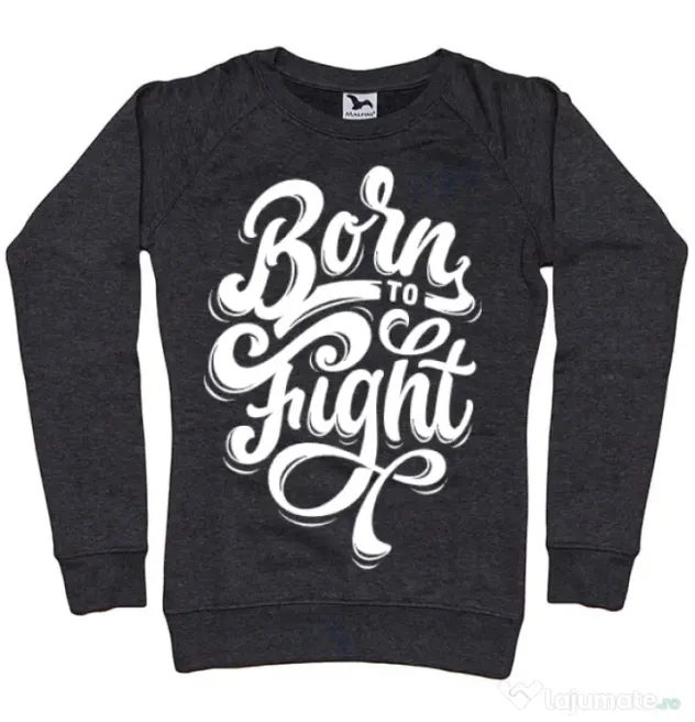 Bluza ADLER dama Born To Fight Negru melanj