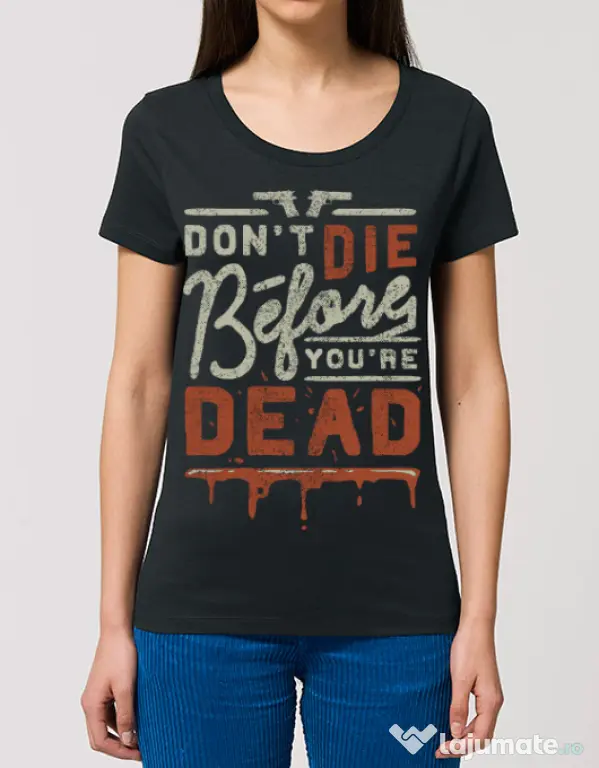 Tricou STANLEY STELLA dama Dont die Negru