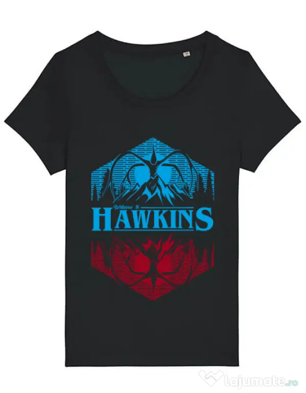 Tricou STANLEY STELLA dama Welcome to Hawkins Negru