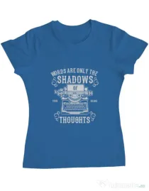 Tricou ADLER dama Shadows Of Thoughts Albastru azuriu