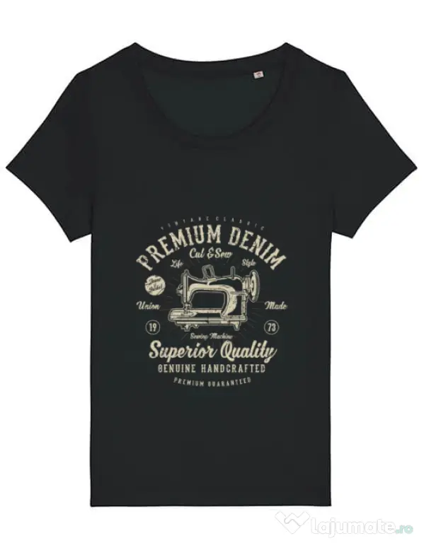 Tricou STANLEY STELLA dama Premium Denim Negru