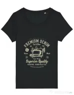 Tricou STANLEY STELLA dama Premium Denim Negru
