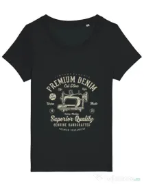 Tricou STANLEY STELLA dama Premium Denim Negru