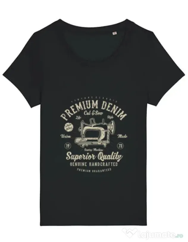 Tricou STANLEY STELLA dama Premium Denim Negru
