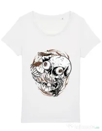 Tricou STANLEY STELLA dama Coffee Addict Alb