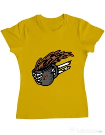 Tricou ADLER dama Coffee First Galben