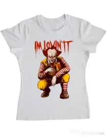 Tricou ADLER dama I'm Lovin IT Alb