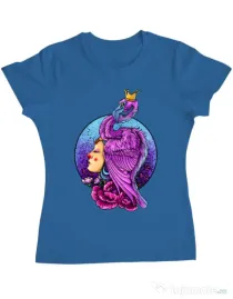 Tricou ADLER dama Queen Albastru azuriu