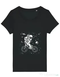 Tricou STANLEY STELLA dama Astronaut Bmx Negru