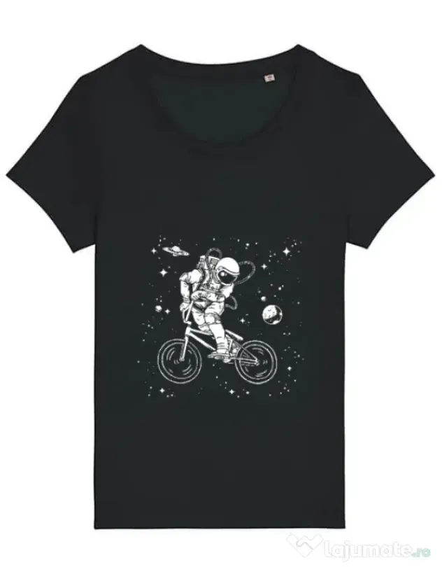 Tricou STANLEY STELLA dama Astronaut Bmx Negru