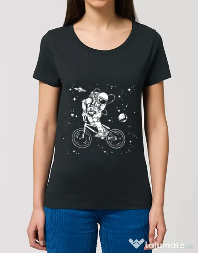 Tricou STANLEY STELLA dama Astronaut Bmx Negru