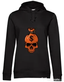 Hoodie dama cu gluga Sack Negru