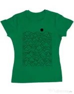 Tricou ADLER dama Mountains Verde mediu