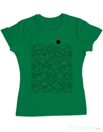 Tricou ADLER dama Mountains Verde mediu