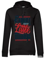 Hoodie dama cu gluga Enjoy The Little Things Negru