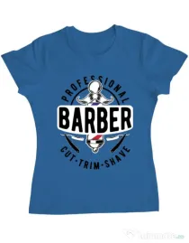 Tricou ADLER dama Professional barber Albastru azuriu