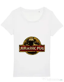 Tricou STANLEY STELLA dama Jurassic Pug Alb