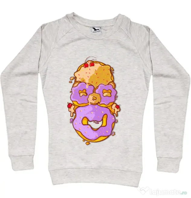 Bluza ADLER dama Homer Donut Migdala melanj