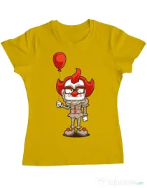 Tricou ADLER dama NICE CLOWN Galben