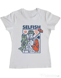 Tricou ADLER dama SELFISH Alb