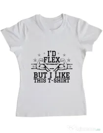 Tricou ADLER dama I like this tshirt Alb
