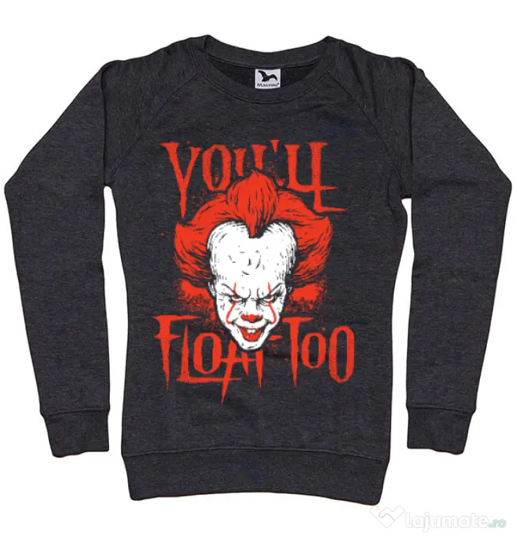 Bluza ADLER dama You ll float too Negru melanj