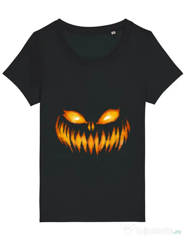 Tricou STANLEY STELLA dama Scary pumpkin face Negru