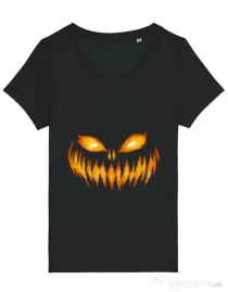 Tricou STANLEY STELLA dama Scary pumpkin face Negru