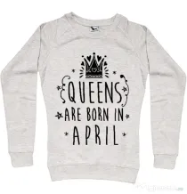 Bluza ADLER dama Queens are born in April Migdala melanj