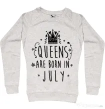 Bluza ADLER dama Queens are born in July Migdala melanj