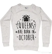 Bluza ADLER dama Queens are born in October Migdala melanj