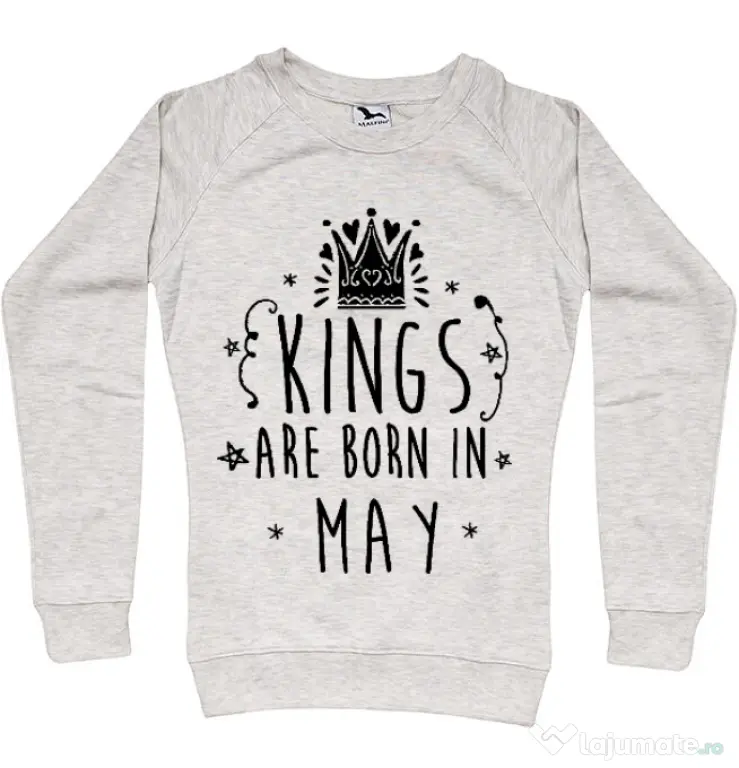 Bluza ADLER dama Kings are born in May Migdala melanj