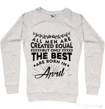 Bluza ADLER dama The best men are born in April Migdala melanj