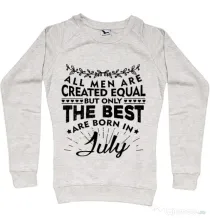 Bluza ADLER dama The best men are born in July Migdala melanj