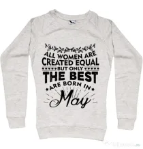 Bluza ADLER dama The best women are born in May Migdala melanj
