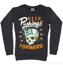 Bluza ADLER dama Keep pushing Negru melanj